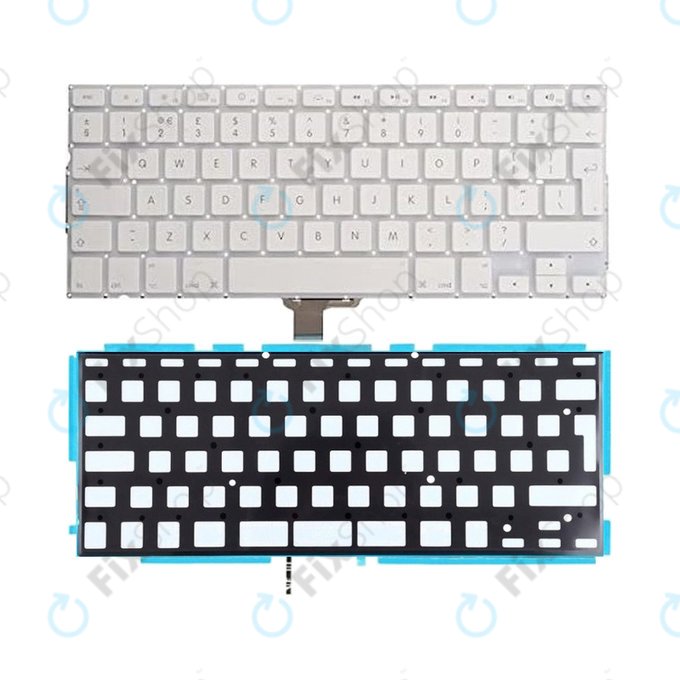 Apple MacBook 13" A1342 (Late 2009 - Mid 2011) - Billentyűzet + Háttérvilágítás UK