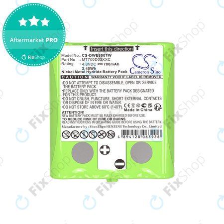 Akkumulátor Detewe Outdoor Pmr a Simvalley, 700mAh, Ni-MH, 4.8V, MT700D03XXC, HQ