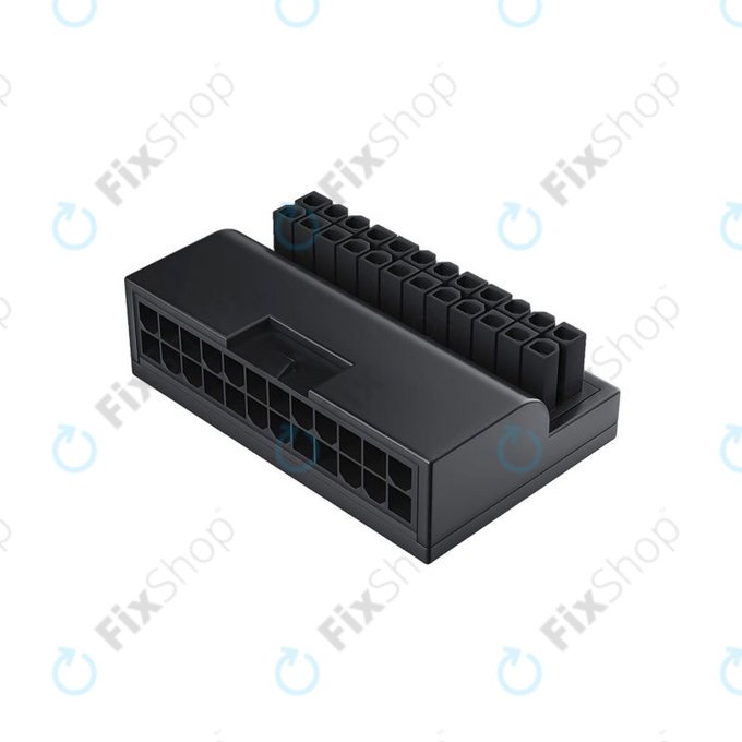 ATX 24 tűs 90°-os alaplapi tápcsatlakozó adapter