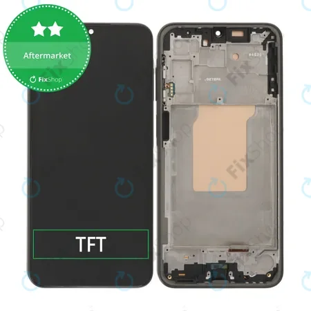 Samsung Galaxy A26 A266E - LCD Kijelző + Érintőüveg + Keret (Black) TFT