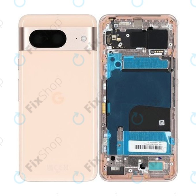 Google Pixel 8 GKWS6 G9BQD - Akkumulátor Fedőlap (Rose) - G949-00565-01 Genuine Service Pack