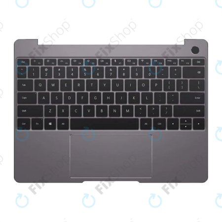 Huawei MateBook 13 2020 - C Fedőlap (Armrest) + Billentyűzet + Touchpad UK Version (Space Gray) - 02353MAW