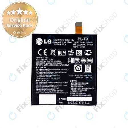 LG Nexus 5 D821 - Akkumulátor BL-T9 2300mAh - EAC62078701 Genuine Service Pack