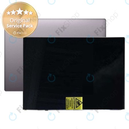 Huawei MateBook X Pro - LCD Kijelző + Érintőüveg + Keret (Mystic Silver) - 02352RQG