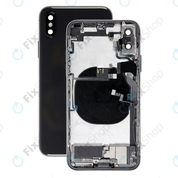 Apple iPhone XS - Hátsó Ház Apró Alkatrészekkel (Space Gray)
