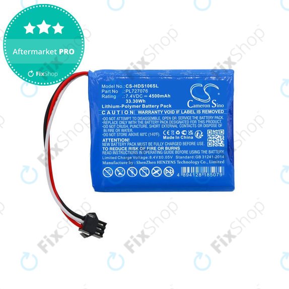 Akkumulátor Hantek DSO-1062B, DSO-1202B, DSO-1202S, 4500mAh, Li-Pol, 7.4V, PL727076, HQ