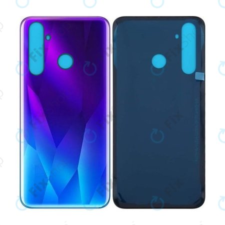 Realme 5 Pro - Akkumulátor Fedőlap (Crystal Blue)