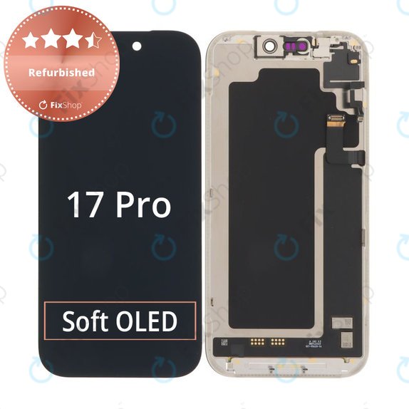 Kijelző iPhone 17 Pro, Érintőüveg kerettel, Refurbished
