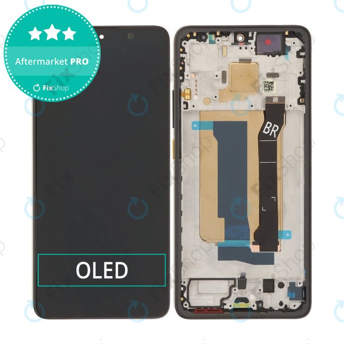 Xiaomi Poco X7 Pro - LCD Kijelző + Érintőüveg + Keret (Yellow) OLED