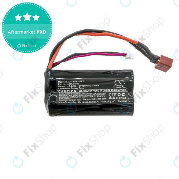 Akkumulátor WLToys FY01, FY02, FY03, 12423, 12428, 3000mAh, Li-Ion, 7.4V, 300ZFY01, HQ