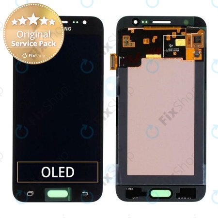 Samsung Galaxy J5 J500F - LCD Kijelző + Érintőüveg (Black) - GH97-17667B Genuine Service Pack