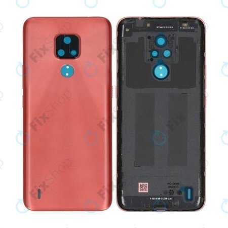 Motorola Moto E7 XT2095 - Akkumulátor Fedőlap (Satin Coral) - 5S58C17916, S948C93753 Genuine Service Pack