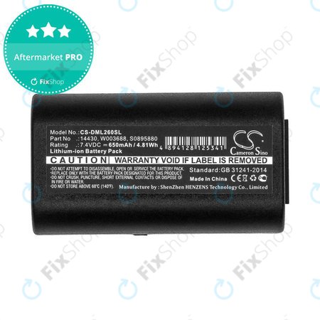 Akkumulátor Dymo 260, 280, 650, 650mAh, Li-Ion, 7.4V, 14430, HQ