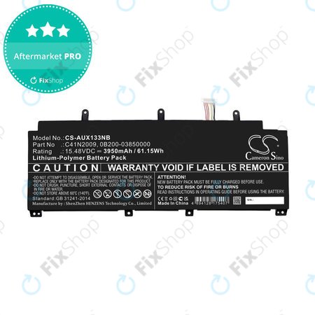 Akkumulátor Asus ROG Flow X13 GV301QE-K6008, 3950mAh, Li-Pol, 15.48V, C41N2009, HQ