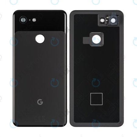 Google Pixel 3 - Akkumulátor Fedőlap (Just Black) - 20GB1BW0S02 Genuine Service Pack
