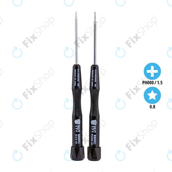 Best 8800C - Csavarhúzó Készlet - Pentalobe PL1 (0.8mm) + Phillips PH000 (1.5mm)