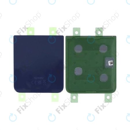 Samsung Galaxy Z Flip 4 F721B - Akkumulátor Fedőlap B/G (Navy Blue) - GH82-29654D, GH82-29654E Genuine Service Pack