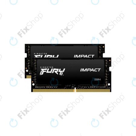 Kingston Fury Impact - RAM SO-DIMM 32GB (2x16GB) DDR4 2666MHz - KF426S15IBK2/32 Genuine Service Pack