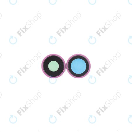 Apple iPhone 16, 16 Plus - Hátlapi Kamera Lencse Kerettel (Pink) - 2db