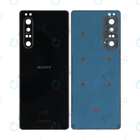 Sony Xperia 1 II - Akkumulátor Fedőlap (Black) - A5019834A, A5019834B Genuine Service Pack