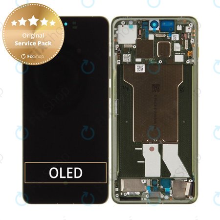 Kijelző Motorola Edge 70, Érintőüveg kerettel, Bronze Green, 5D68C31543, Genuine Service Pack
