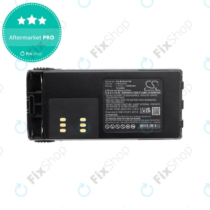 Akkumulátor Motorola GP, HT, MTX, Pro, 2600mAh, Li-Ion, 7.4V, HNN9008A, HQ