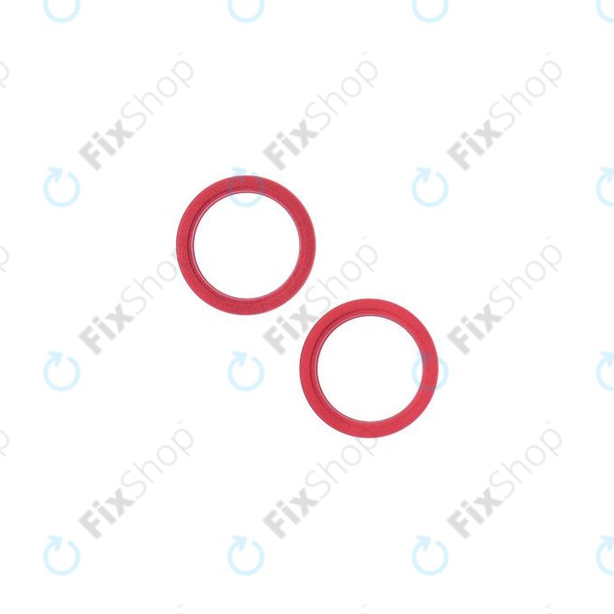 Apple iPhone 13, 13 Mini - Hatsó Kamera Lencse Keret (Red) - 2db