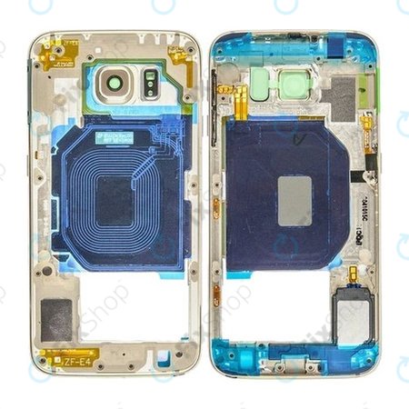 Samsung Galaxy S6 G920F - Középső Keret (Gold Platinum) - GH96-08583C Genuine Service Pack