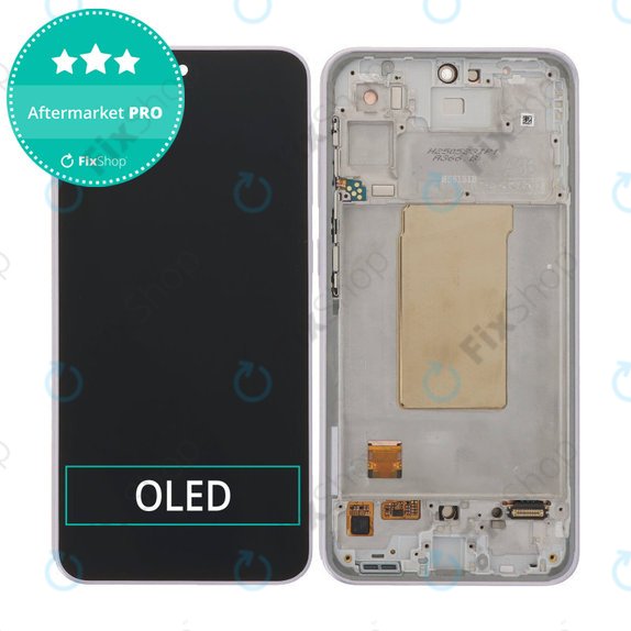 Samsung Galaxy A36 A366E - LCD Kijelző + Érintőüveg + Keret (Awesome Lavender) OLED