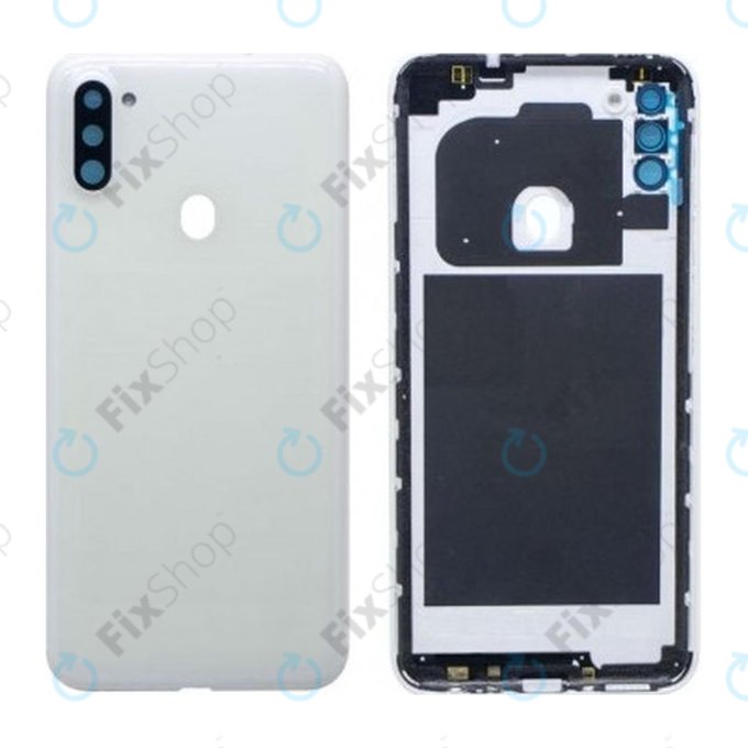 Samsung Galaxy A11 A115F - Akkumulátor Fedőlap (White)