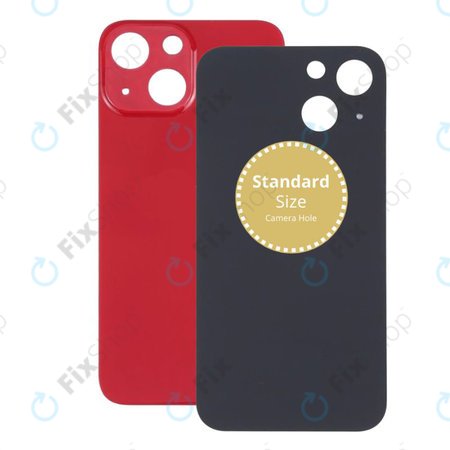 Apple iPhone 13 Mini - Hátsó Ház Üveg (Red)