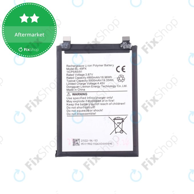 Infinix Note 30 Pro, 30 VIP X6710 - Akkumulátor BL-49PX 5000mAh