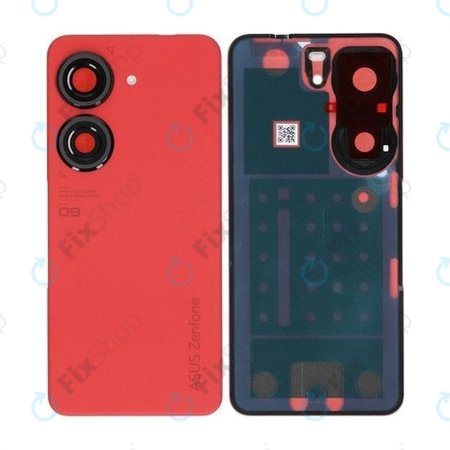 Asus Zenfone 9 AI2202 - Akkumulátor Fedőlap (Sunset Red) - 90AI00C3-R7A010 Genuine Service Pack