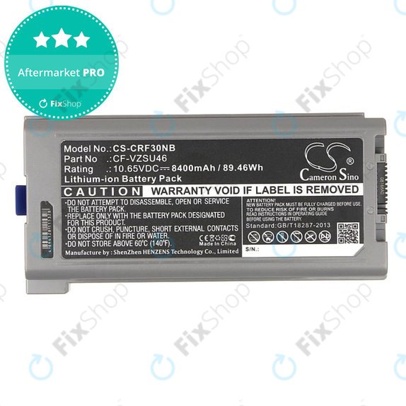 Akkumulátor Panasonic Toughbook CF-30, 31, 53, 8400mAh, Li-Ion, 10.65V, CF-VZSU46, HQ