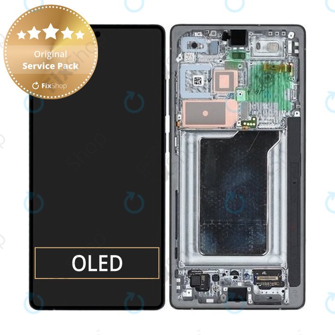 Samsung Galaxy S25 Ultra - LCD Kijelző + Érintőüveg + Keret (Titanium Black) - GH82-36387D Genuine Service Pack