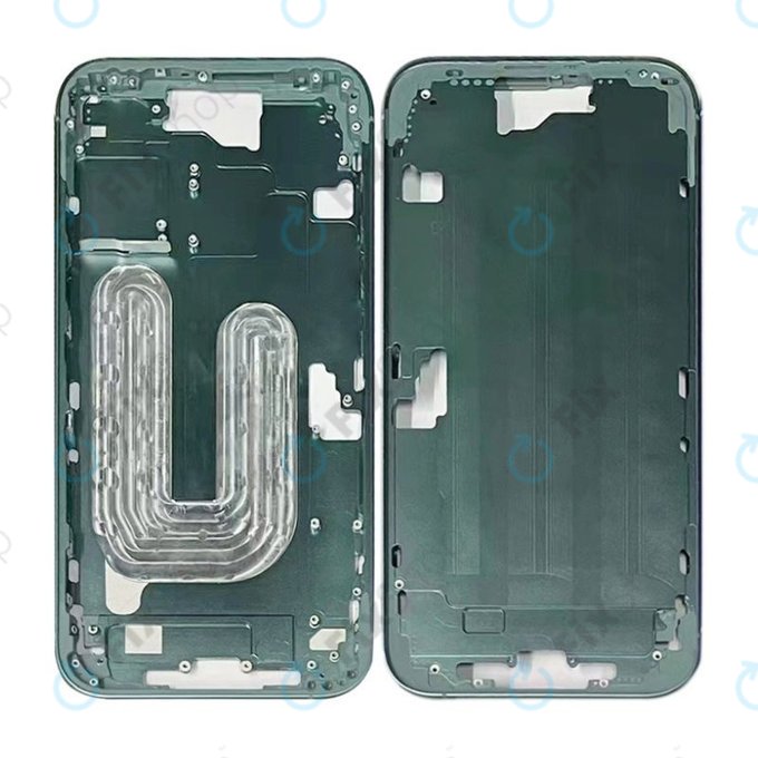 Apple iPhone 16 Plus - Középső keret + Bekapcsoló + hangerő gomb (Teal)