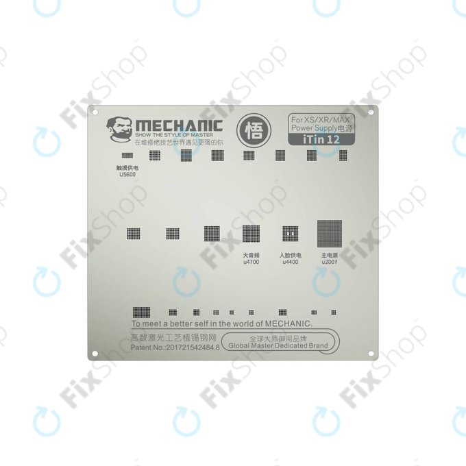 Mechanic iTin 12 - BGA Acél Stencil (iPhone XR, XS, XS Max)