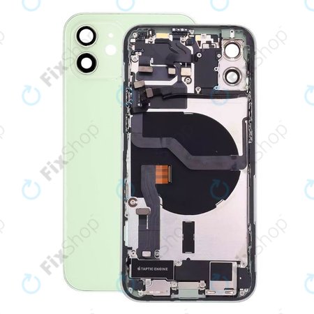 Apple iPhone 12 - Hátsó Ház Apró Alkatrészekkel (Green)