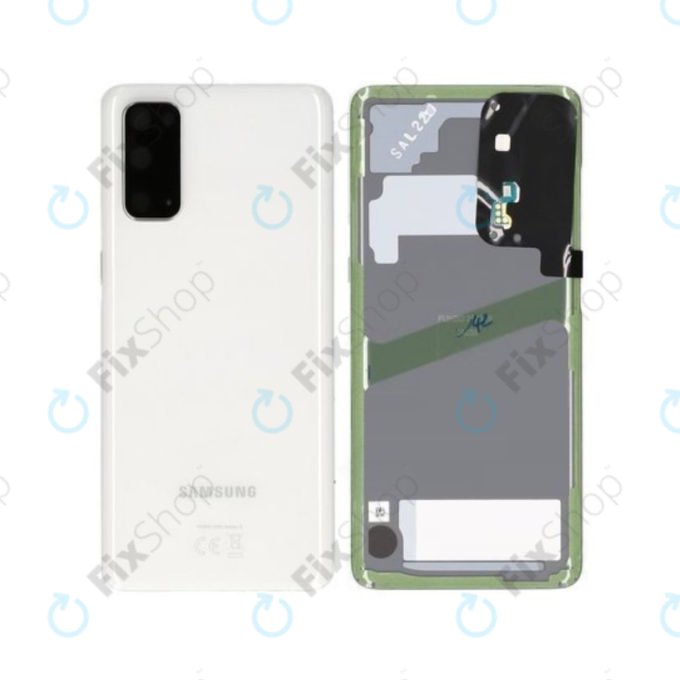 Samsung Galaxy S20 G980F - Akkumulátor Fedőlap (Cloud White) - GH82-22068B, GH82-21576B Genuine Service Pack