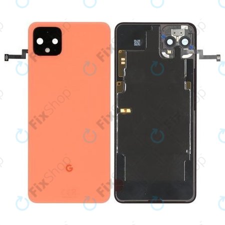 Google Pixel 4 XL - Akkumulátor Fedőlap (Oh So Orange) - 20GC20W0009 Genuine Service Pack