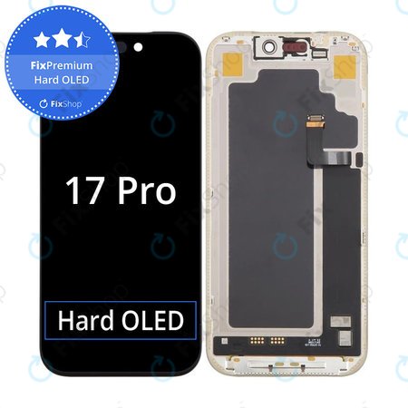 Apple iPhone 17 Pro - LCD Kijelző + Érintőüveg + Keret Hard OLED FixPremium