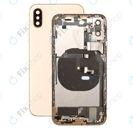 Apple iPhone XS - Hátsó Ház Apró Alkatrészekkel (Gold)