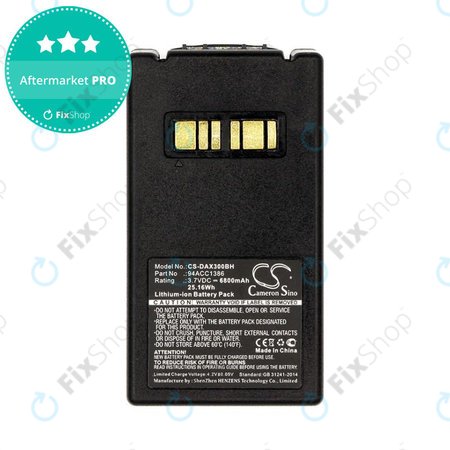 Akkumulátor Datalogic Falcon X4, X3, 6800mAh, Li-Ion, 3.7V, 94ACC1386, HQ