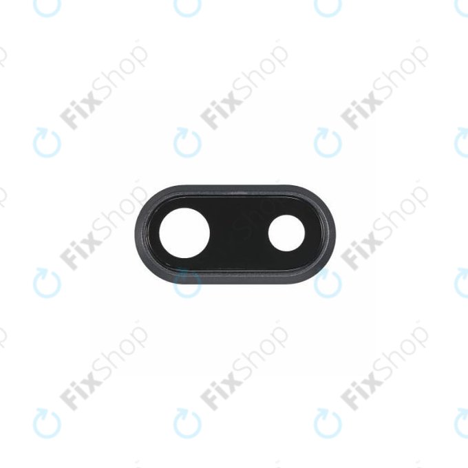 Apple iPhone 8 Plus - Visszapillantó Üveg Kerettel (Space Gray)