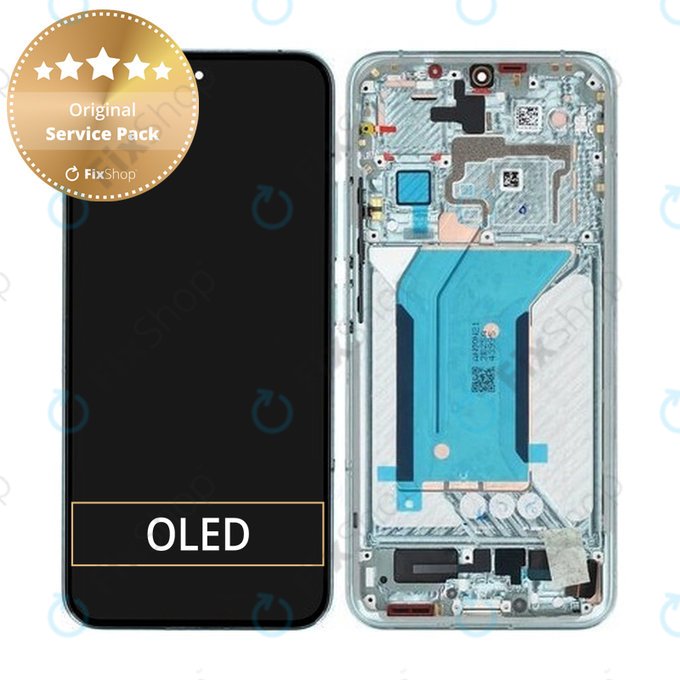 Xiaomi 14 23127PN0CC - LCD Kijelző + Érintőüveg + Keret (Jade Green) - 56000600N300 Genuine Service Pack