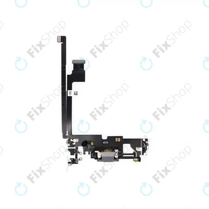 Apple iPhone 12 Pro Max - Töltő Csatlakozó + Flex Kábel (Graphite)