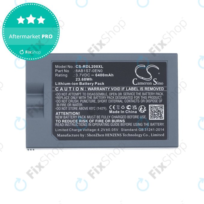 Akkumulátor Ring Video Doorbell 2, 3, 4, 6400mAh, Li-Ion, 3.7V, 8AB1S7-0EN0, HQ