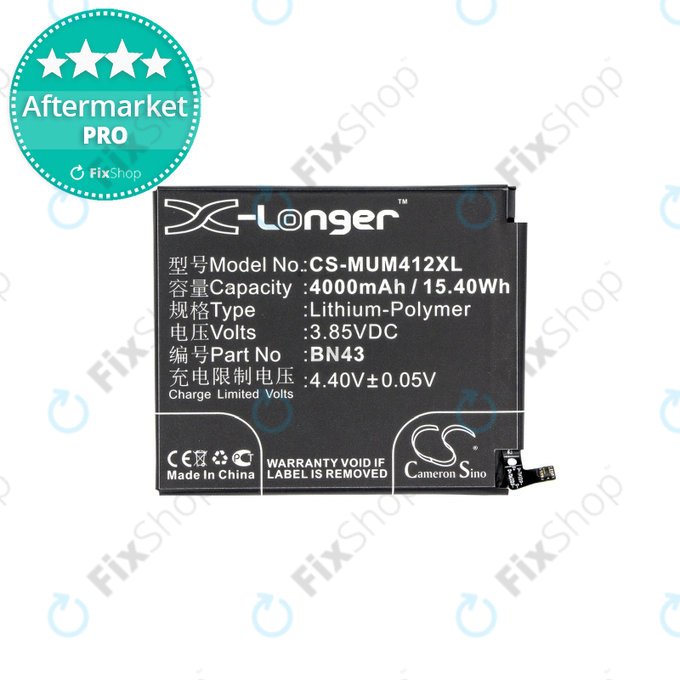Xiaomi Redmi Note 4X - Akkumulátor BN43 4000mAh HQ