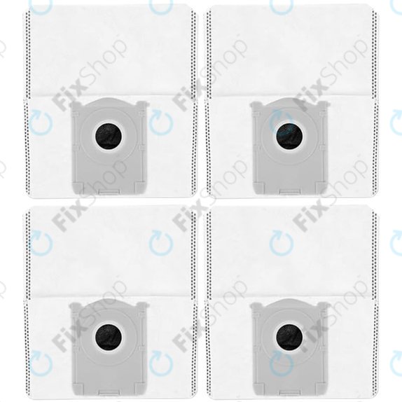 Porzsák, 4 db Ecovacs Deebot T30c, T50-series, T80-series, X8-series, X9 Pro-series