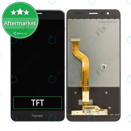 Huawei Honor 8 - LCD Kijelző + Érintőüveg (Midnight Black) TFT